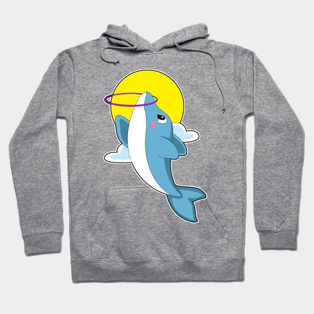 Dolphin with Fitness tires Hoodie by Markus Schnabel